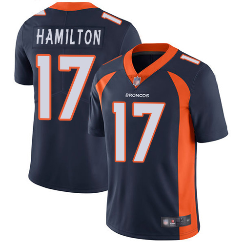Men Denver Broncos 17 DaeSean Hamilton Navy Blue Alternate Vapor Untouchable Limited Player Football NFL Jersey